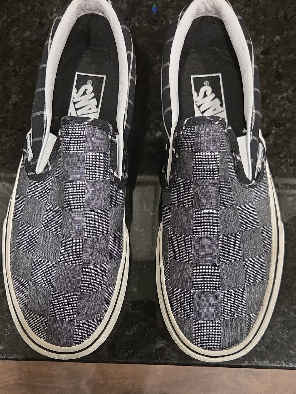 Vans Black & White Checkerboard Slip-On